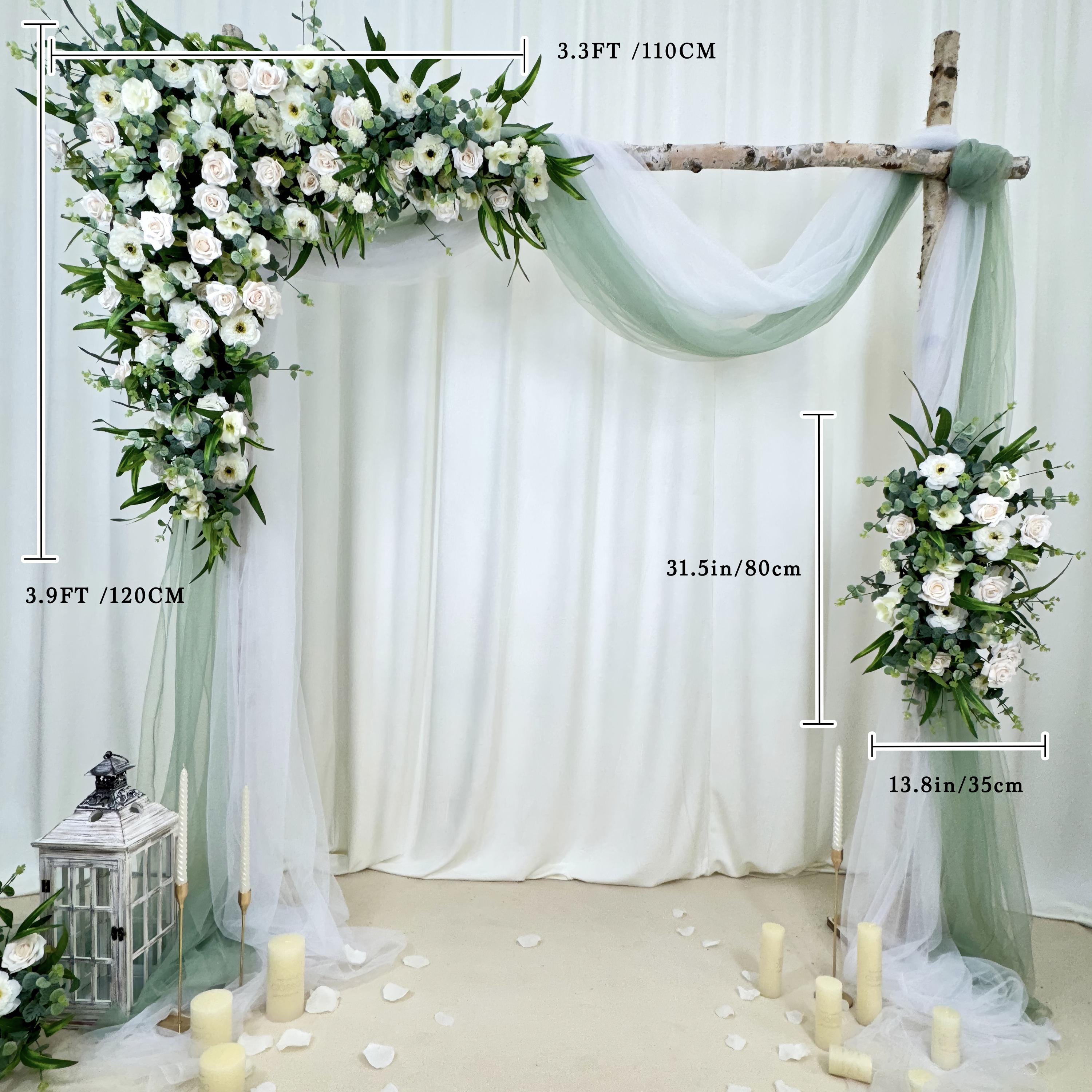 ??levate your wedding decor with this high-quality artificial flower arch ??. Whether used for a ceremony arch or reception decor