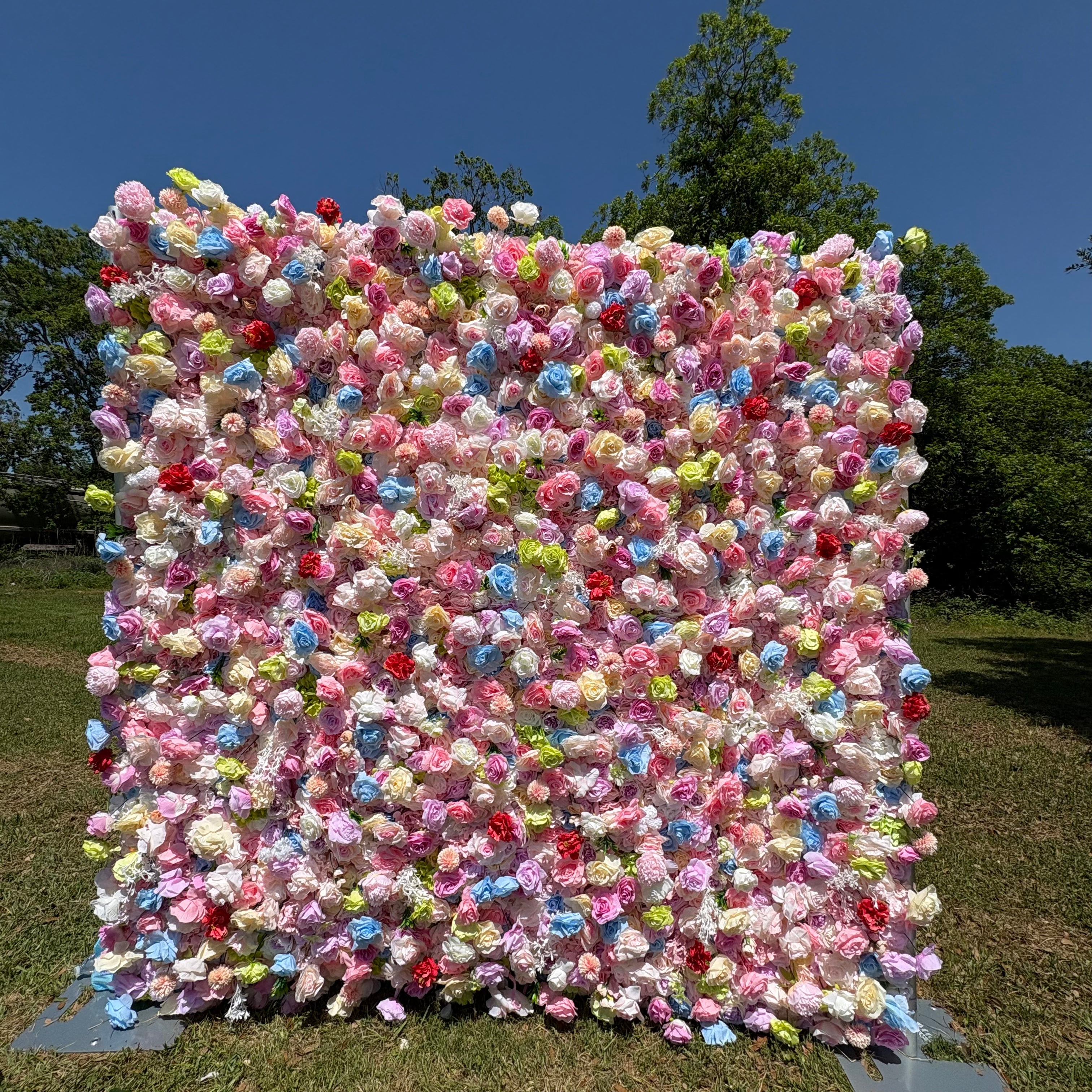 Candy Style Colorful Blossoms Wall