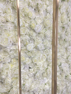 2 Piece  - 6.5ft Square Gold-Plated Floral Background Stand, Wedding Arch, Background Frame, Bridal Wedding Background