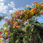US Seller ??Wildflower-Inspired Spring Wedding Flowers, Artificial Floral Table Runner, Rustic Flower Row D?cor for Wedding Aisle