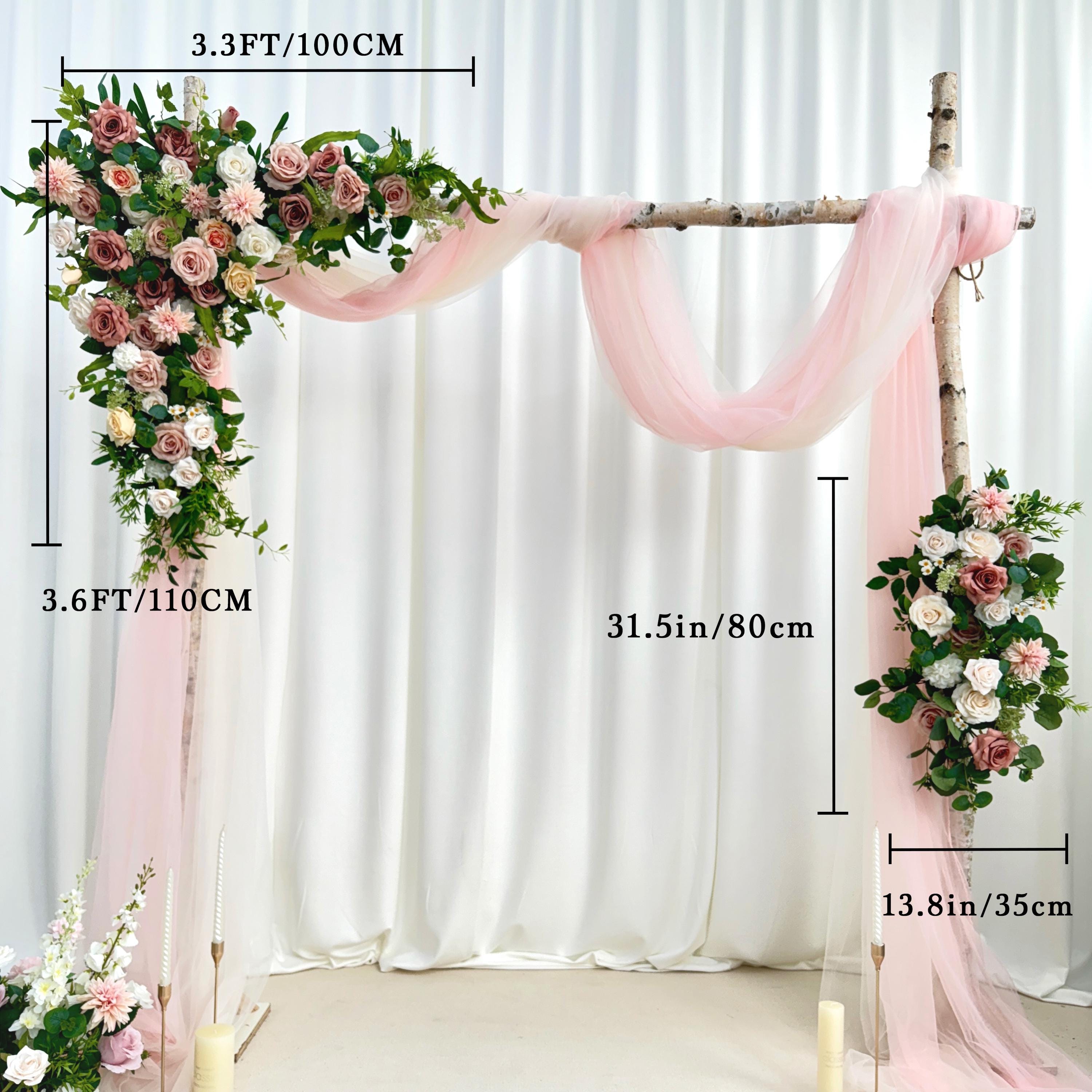 ??et this realistic silk flower arch be the centerpiece of your wedding celebration ??. The timeless color palette and graceful design bring sophistication and charm to your special day