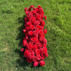 US Seller/ Burgundy Red Rose Wedding Arch, Artificial Floral Table Arrangement, Garland, Flower Row Decoration  Wedding Table Center Piece