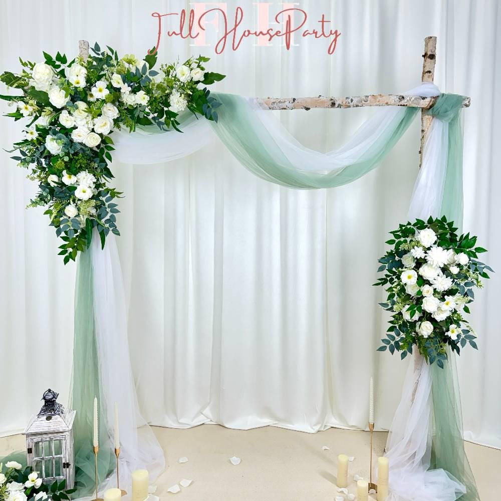??levate your wedding decor with this high-quality artificial flower arch ??. Whether used for a ceremony arch or reception decor