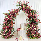 US Seller---Wedding Arch Retro Style Artificial Flowers ??ustic Floral Row Arrangement for Wedding Pillars