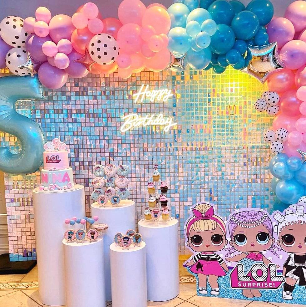 Metal Cylinder Stands for Party, 5Pcs/Set Large White Cylindros Para Fiestas Redondos Blancos, Elegant Cylinder Stand for Event Decorations