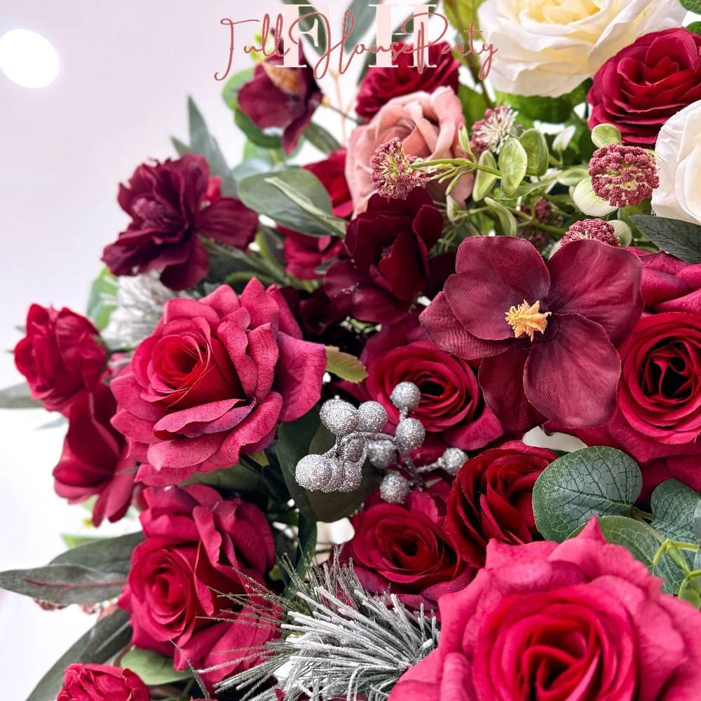 ??ransform your ceremony with this exquisite silk flower arch ??. Designed as the perfect wedding backdrop