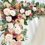 ??et this realistic silk flower arch be the centerpiece of your wedding celebration ??. The timeless color palette and graceful design bring sophistication and charm to your special day