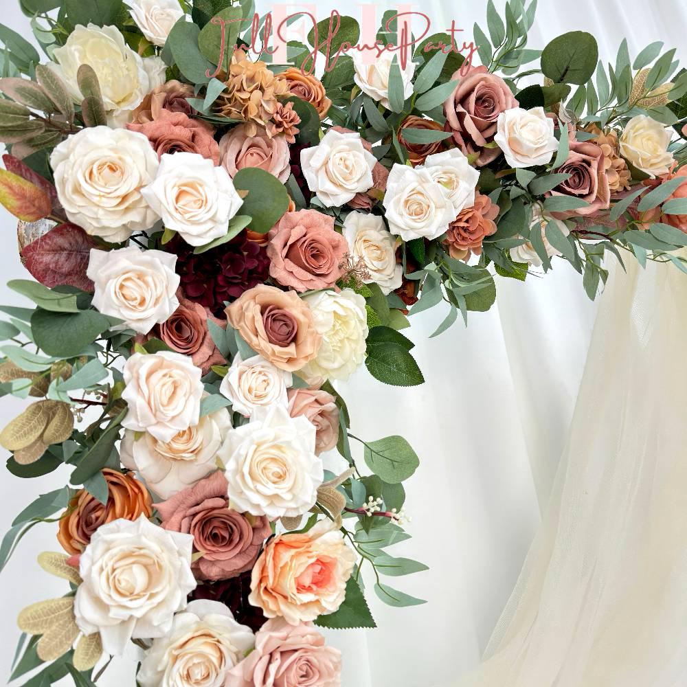 ??et this realistic silk flower arch be the centerpiece of your wedding celebration ??. The timeless color palette and graceful design bring sophistication and charm to your special day