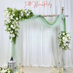 ??levate your wedding decor with this high-quality artificial flower arch ??. Whether used for a ceremony arch or reception decor