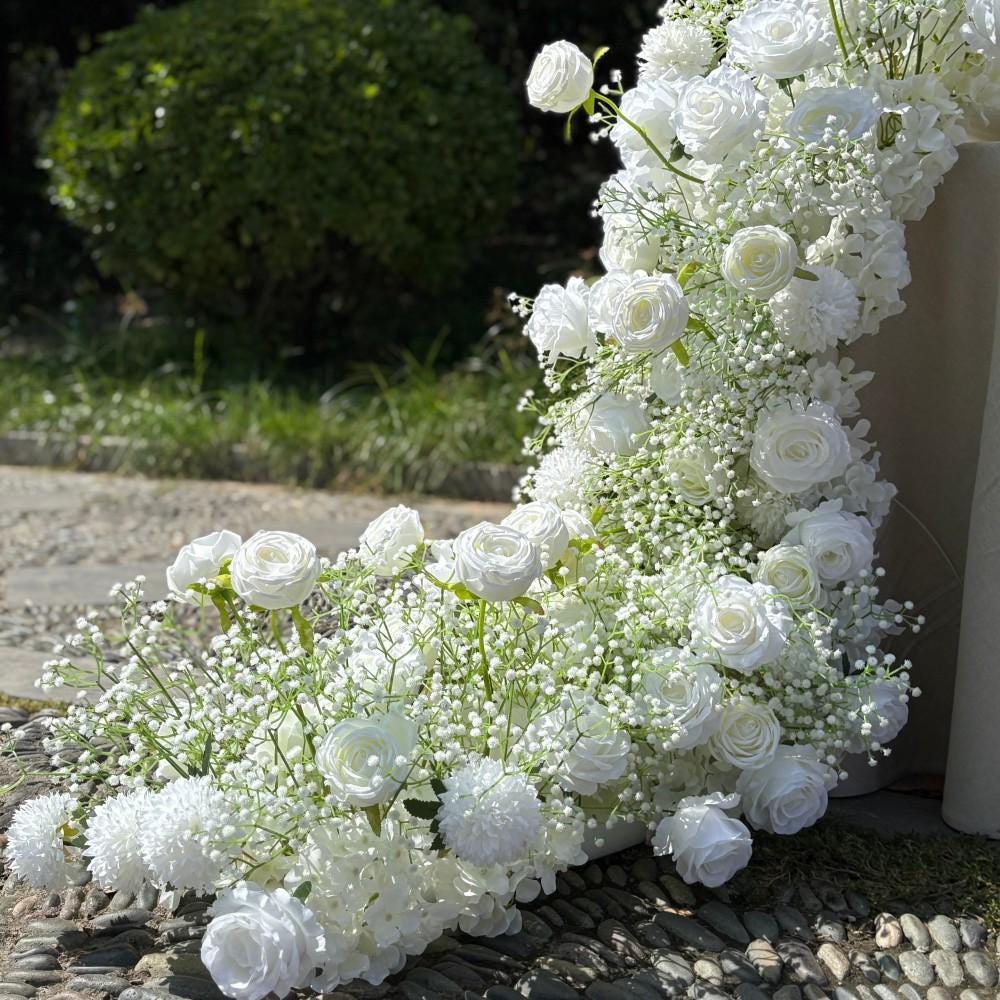 US Seller ??Baby?? Breath Garland, Wedding Arch D?cor, Table Flower Runner, Centerpiece Garland, Floral Row for Wedding Aisle
