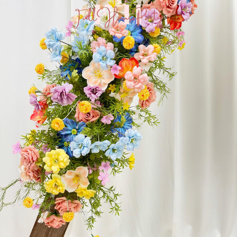 Wildflower Wedding Arbor Arrangement: Rustic Floral Arch Decor