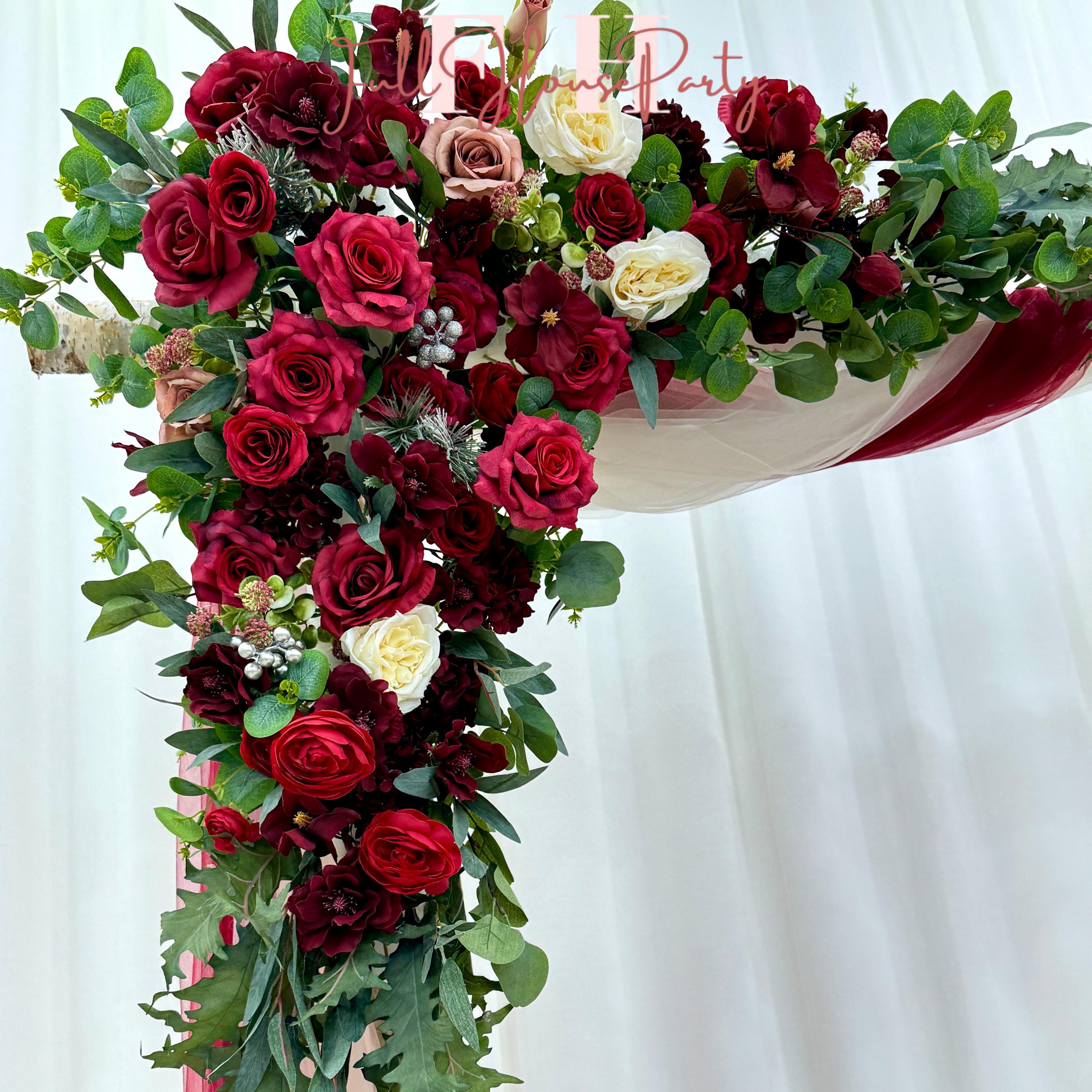 ??ransform your ceremony with this exquisite silk flower arch ??. Designed as the perfect wedding backdrop