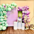 Set of 3 - Metal Cylinder Stands for party, Decor White Cylinder Plinth Wedding Props , Pedestal Display Cylindrical, Wedding Backdrop Stand