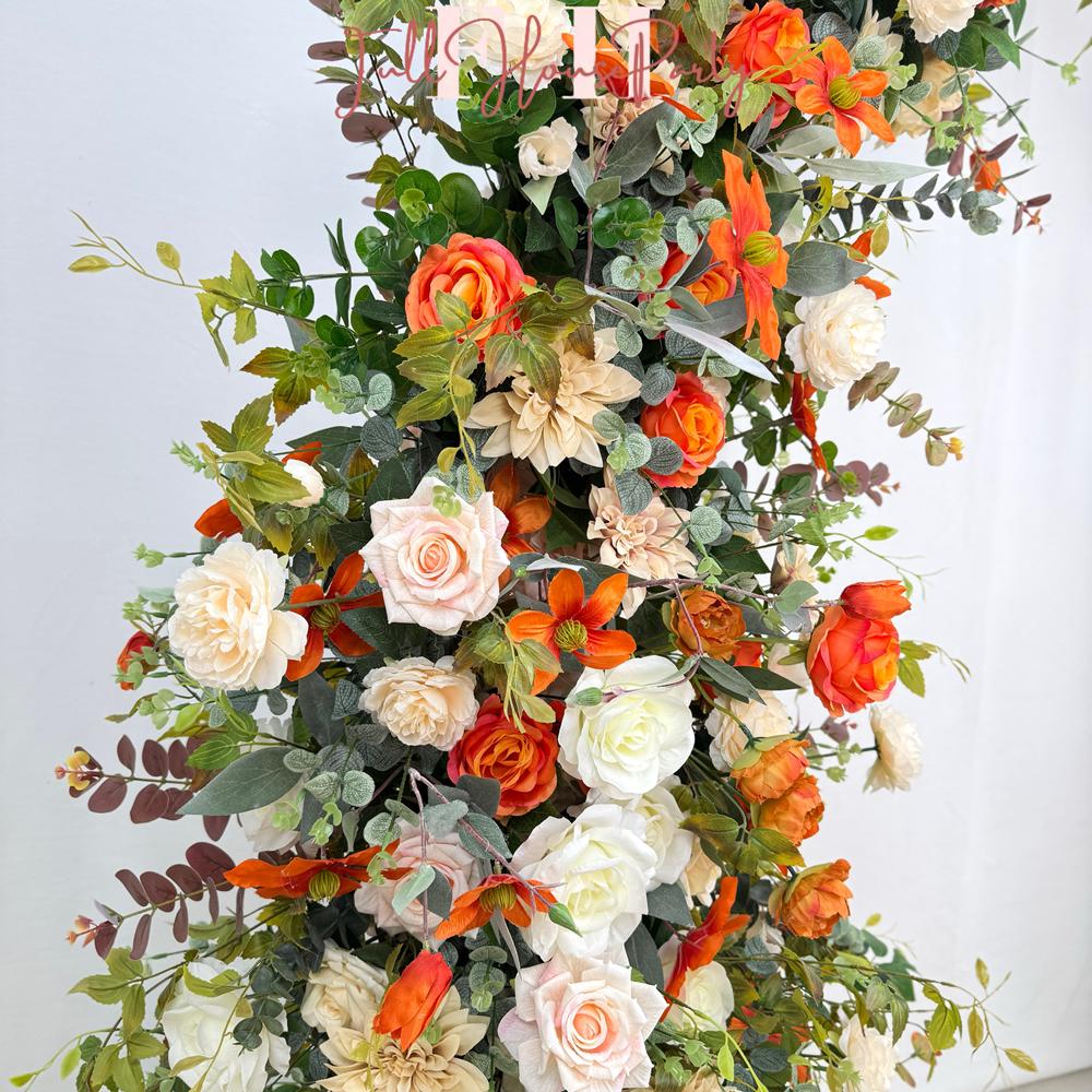US Seller ??Fall Wedding Arch Flowers, Rustic Pastoral Floral Arrangement for Ceremony, Columns & Party Backdrop D?cor