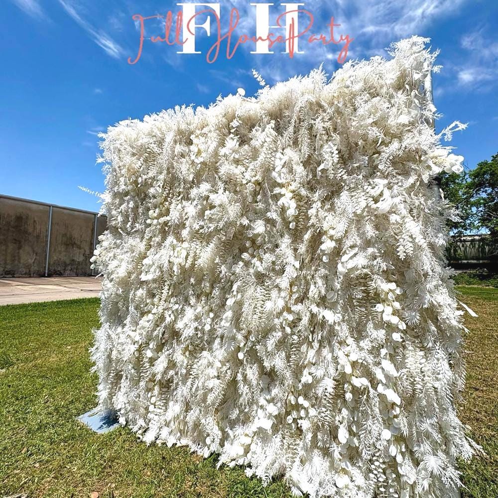 8x8 Rose Flower Wall Backdrop: Wedding, Bridal Shower Photo Booth