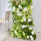 DIY Wedding Flower Arch: Silk Floral Row Arrangement