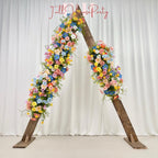 US Seller----Wildflower-Inspired Spring Wedding Artificial Floral, Table Flower Runner, Rustic Flower Row ,Flower Row for Wedding Aisle