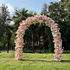 US Seller | Blush Pink Rose Wedding Arch Flowers, Artificial Floral Runner, Table Centerpiece & Flower Row D?cor for Parties  Events