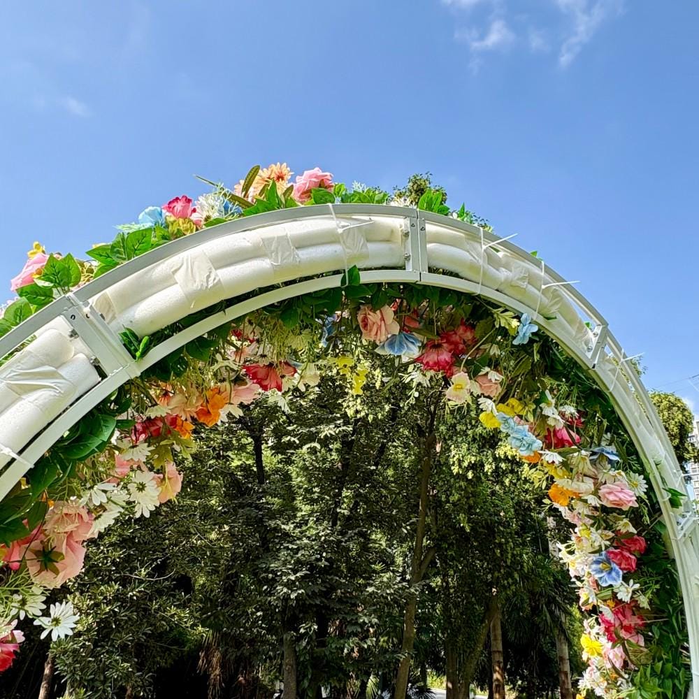 US Seller ??Wildflower-Inspired Wedding Flowers, Artificial Floral Table Runner, Rustic Flower Row Arrangement for Party & Stage D?cor