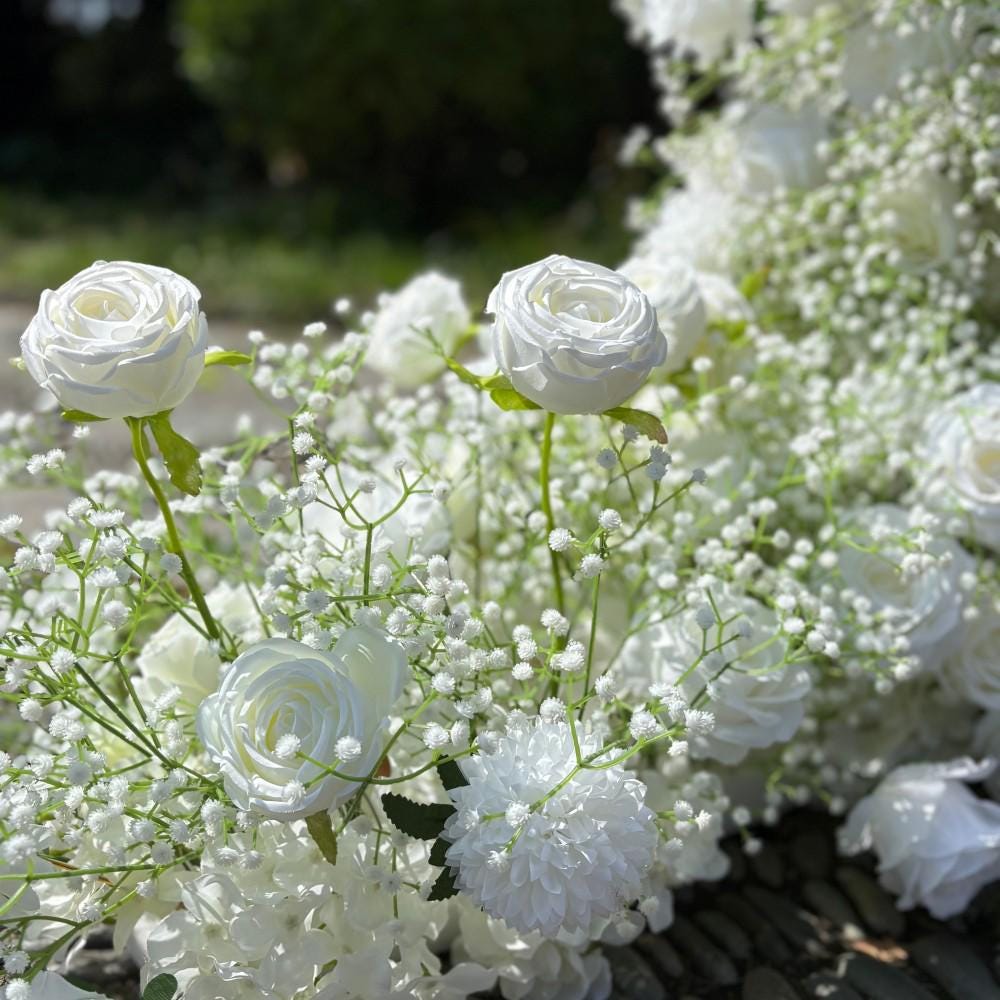 US Seller ??Baby?? Breath Garland, Wedding Arch D?cor, Table Flower Runner, Centerpiece Garland, Floral Row for Wedding Aisle