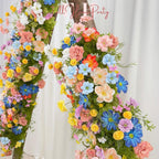 Wildflower Wedding Arbor Arrangement: Rustic Floral Arch Decor