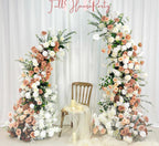 US Seller ??Fall Wedding Arch Flowers, Rustic Pastoral Floral Arrangement for Ceremony, Columns & Party Backdrop D?cor