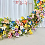Wildflower Wedding Arbor Arrangement: Rustic Floral Arch Decor