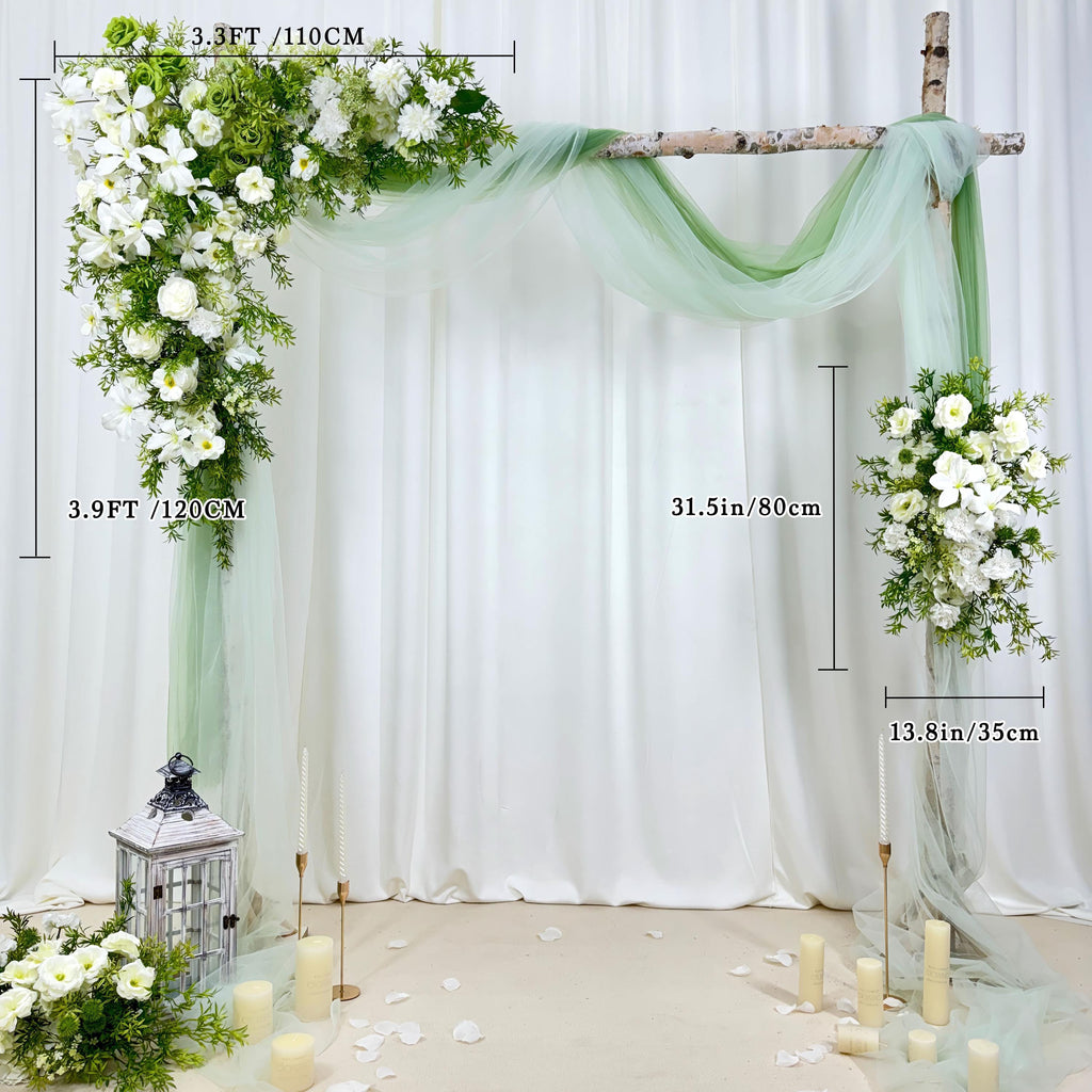 ??levate your wedding decor with this high-quality artificial flower arch ??. Whether used for a ceremony arch or reception decor