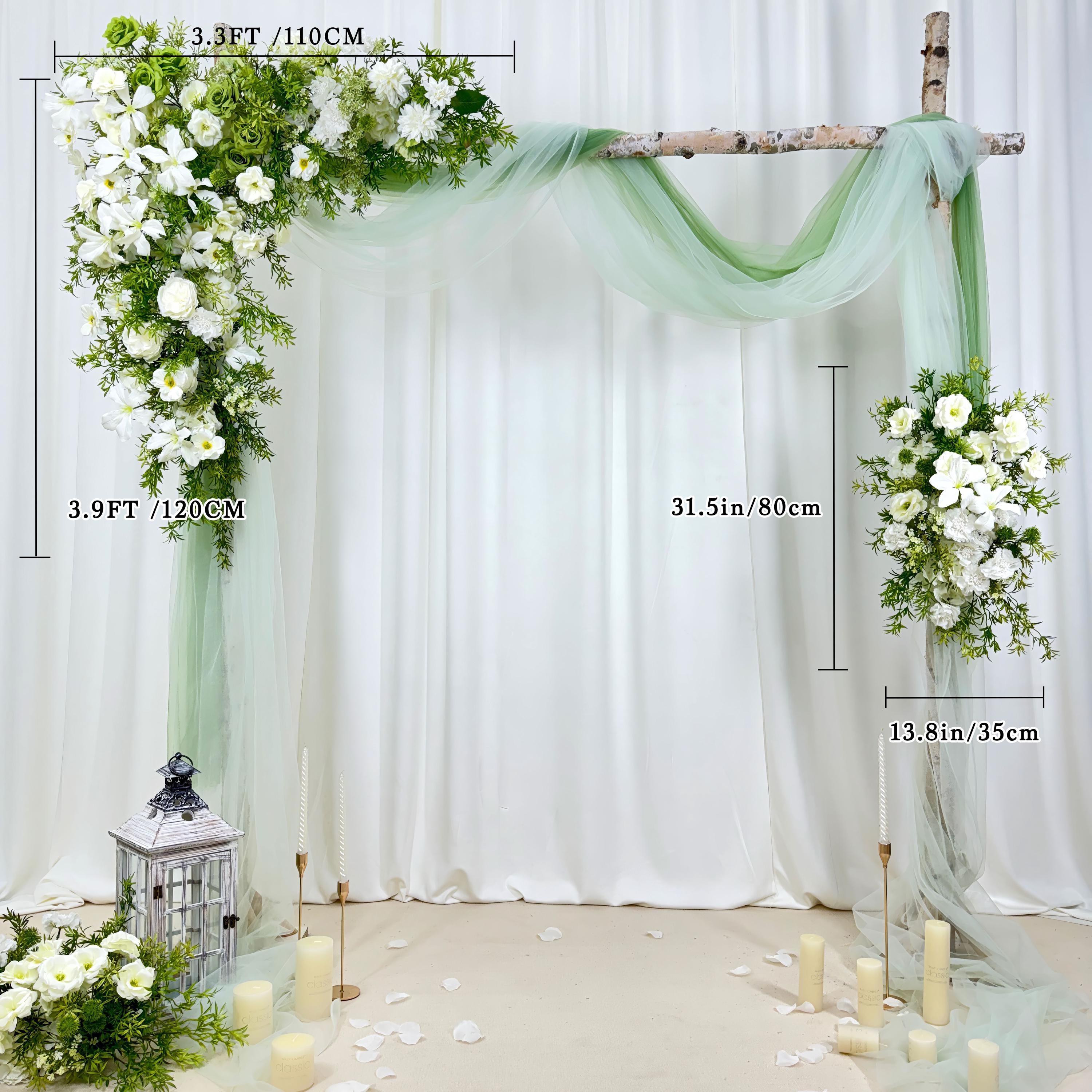 ??levate your wedding decor with this high-quality artificial flower arch ??. Whether used for a ceremony arch or reception decor