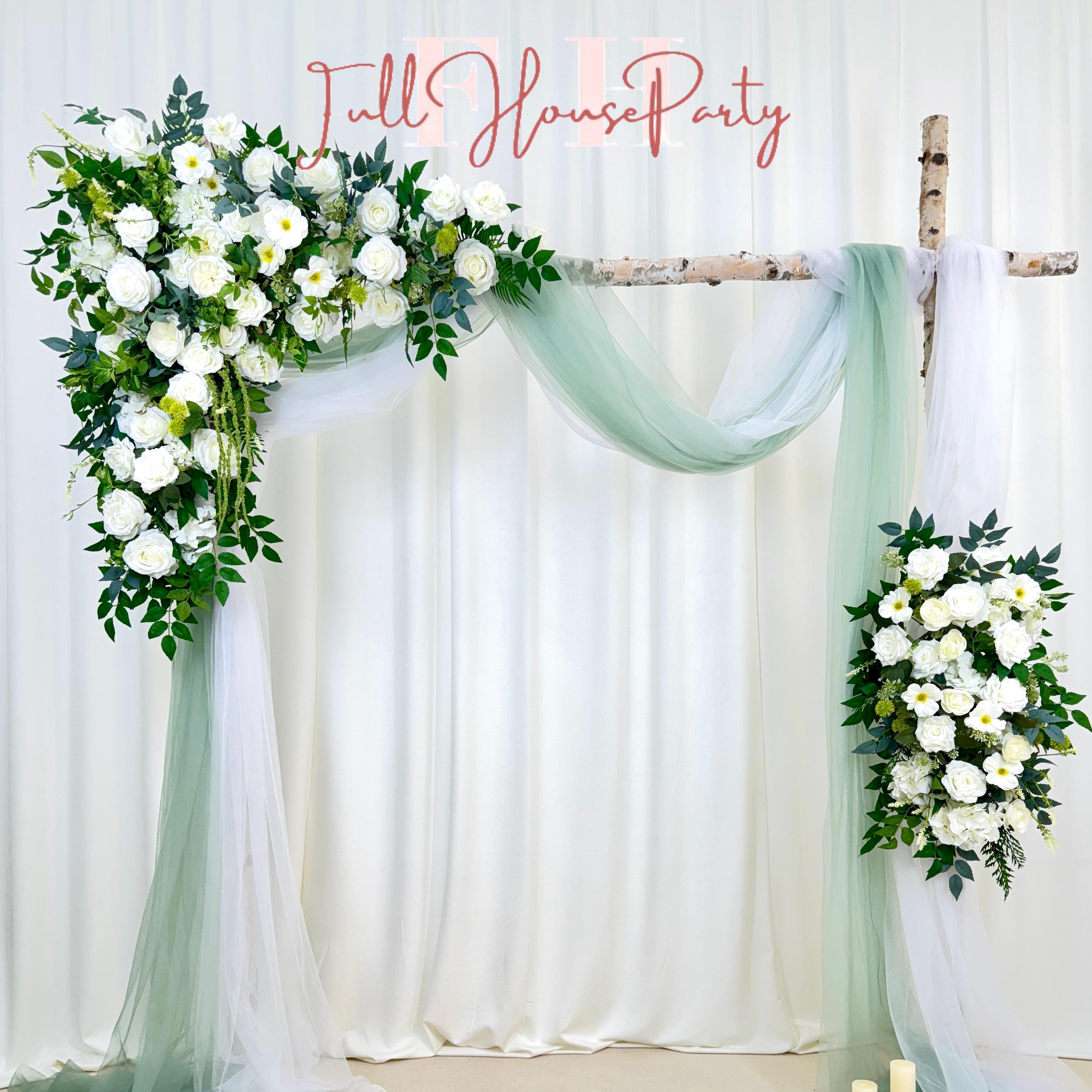 ??levate your wedding decor with this high-quality artificial flower arch ??. Whether used for a ceremony arch or reception decor