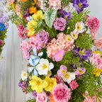 US seller---Wildflower-Inspired Spring and Summer Wedding Arch D?cor.Wedding Archway Artificial  Rose  Archway,Flower Row Arrrangement
