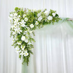 ??levate your wedding decor with this high-quality artificial flower arch ??. Whether used for a ceremony arch or reception decor