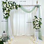 ??levate your wedding decor with this high-quality artificial flower arch ??. Whether used for a ceremony arch or reception decor