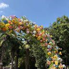 US Seller ??Wildflower-Inspired Spring Wedding Flowers, Artificial Floral Table Runner, Rustic Flower Row D?cor for Wedding Aisle