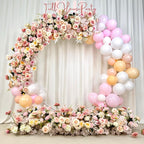 Blush Pink Rose & Wildflower Garland: Wedding Table Centerpiece