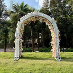 US Seller | Blush Pink Rose Wedding Arch Flowers, Artificial Floral Runner, Table Centerpiece & Flower Row D?cor for Parties  Events