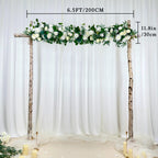 USA Local Stock---Wedding arch decoration with white roses and eucalyptus leaves