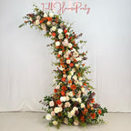 US Seller ??Fall Wedding Arch Flowers, Rustic Pastoral Floral Arrangement for Ceremony, Columns & Party Backdrop D?cor